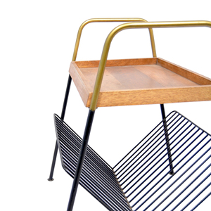 Farmhouse-Style <b>Small</b> Indoor Rectangular <b>Side</b> <b>Table</b> Multi-Functional Coffee <b>Table</b> with Magazine Holder for Living Room Furniture - Product Image 3