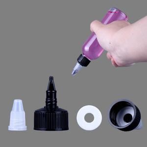 Tapa dispensadora de plástico con boquilla larga y gotero, 18/410, 20/410, 24/410, 28/410, para botella de salsa de 100 ml, a prueba de niños, para productos químicos - Product Image 2