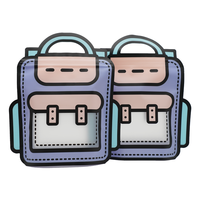 Sacs en mylar à fermeture éclair refermable découpés à l'emporte-pièce avec impression personnalisée surface mate transparente pochette debout emballage en plastique en forme de sac à dos