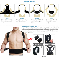 Vente flash Correcteur de posture dorsal en néoprène réglable avec thérapie magnétique pour soulager les douleurs du haut du dos