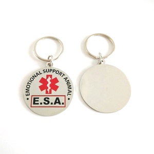 Prezzo di fabbrica circolare <span class=keywords><strong>in</strong></span> metallo smaltato supporto emotivo animale E.S.A. Targhetta identificativa del nome del cane da compagnia <span class=keywords><strong>ESA</strong></span> per collari per animali domestici di forma rotonda - Product Image 4