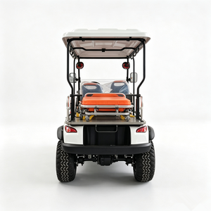 Electric 4 Wheel Medical Emergency Transport Golf <b>Cart</b> With <b>Foldable</b> Stretcher - Product Image 5