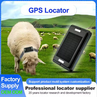 4Glocator IP67 Waterproof Grazing GPS Tracker pour Bétail Cheval Animaux Anti-Perte Beidou Satellite Positionnement Solaire Plastique