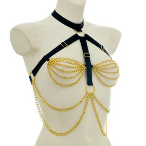 Vente en gros Sexy Girl Black Bdsm Toys <span class=keywords><strong>Lingerie</strong></span> pour femme Body Sparkle Body Chain <span class=keywords><strong>Lingerie</strong></span> Sexy - Product Image 5