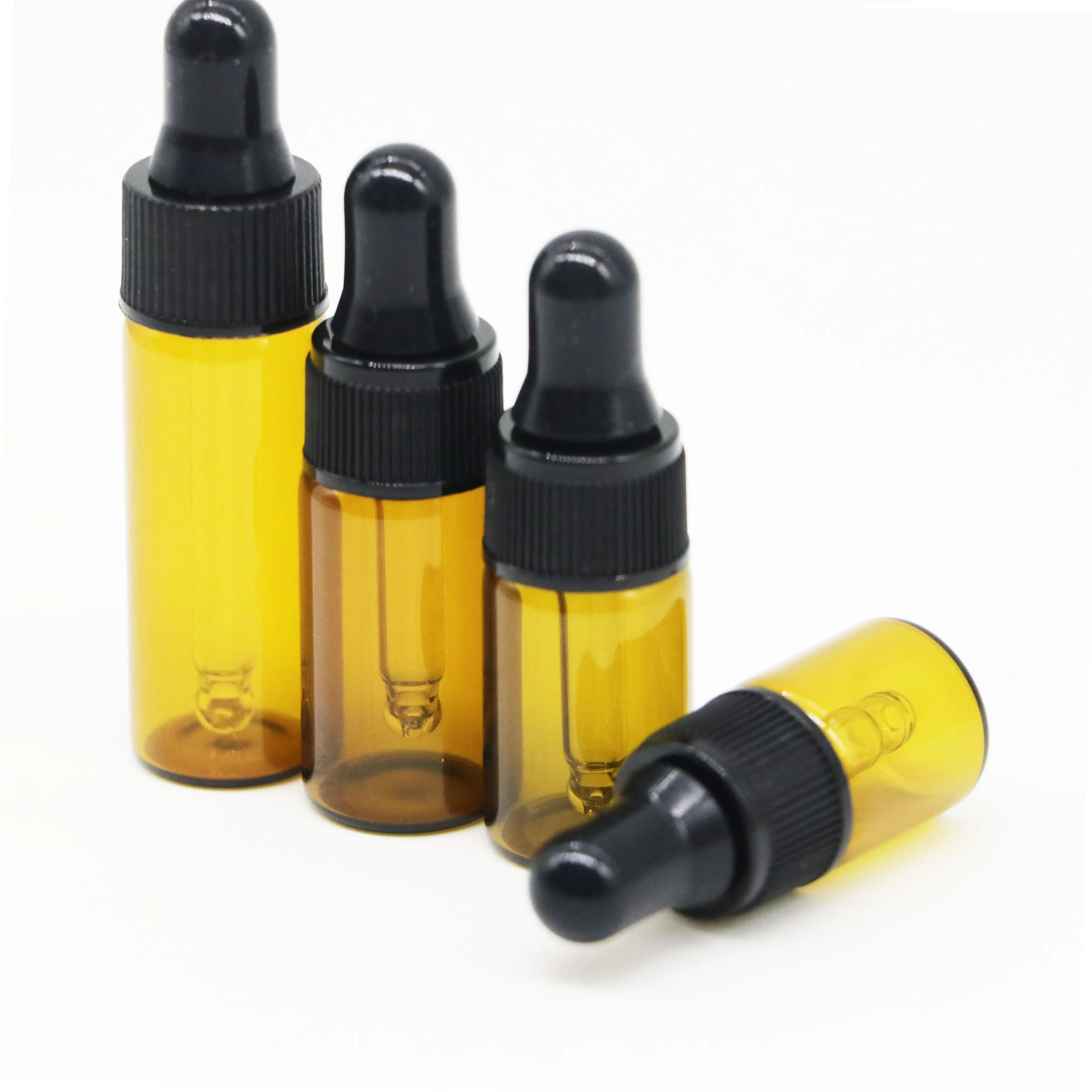 1ml 2ml 3ml 5ml 10ml mini clear amber glass dropper bottle essential oil perfume small sample glass vial