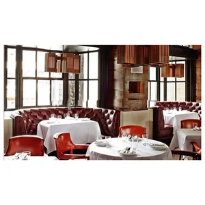 Offre Spéciale Le Plus Bas Pas Cher À La Mode Mobilier Design Moderne Restaurant Canapé En Cuir - Product Image 1