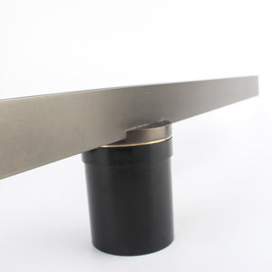 Bangqi Heavy Duty 30*600mm nero ottone lineare doccia a pavimento di rotazione 360 moderno stile sottile per i bagni dei bacini dell'hotel - Product Image 3