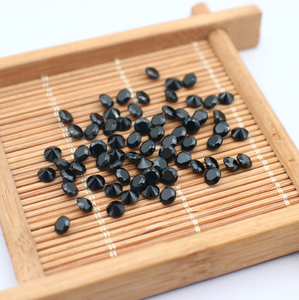 Spinello Nero Naturale Taglio Diamante Rotondo di Piccole Dimensioni 1.00mm 1.25mm 1.5mm 1.8mm 2mm <span class=keywords><strong>Prezzo</strong></span> di Fabbrica Cinese - Product Image 4