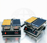 Machine à gaufres commerciale antiadhésive pour petites entreprises, gaufres sur bâtonnet en forme de nid d'abeille