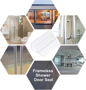 Venta caliente sello de <span class=keywords><strong>ducha</strong></span> tira de sellado de puerta de PVC suave con <span class=keywords><strong>perfil</strong></span> transparente de plástico de extrusión H - Product Image 5