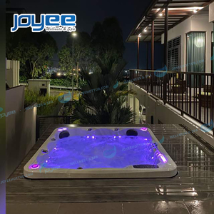 JOYEE Vasca Idromassaggio Esterna per 6 Persone, <span class=keywords><strong>2</strong></span> Metri, <span class=keywords><strong>Jacuzzi</strong></span> con Bluetooth, Copertura, Getti LED - Product Image 1
