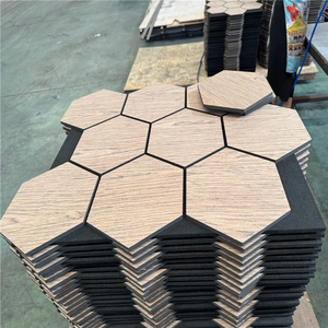 Panneaux acoustiques d'isolation phonique, revêtement mural en MDF, polyester, Akupanel, design 3D, panneau mural pour la décoration de la maison - Product Image 1