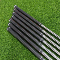 Fers de golf pour hommes 4-9+PW, manche en acier, design de semelle large et indulgent pour des coups droits et longs