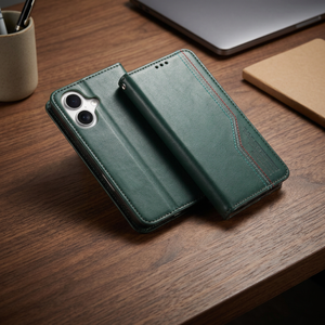 Étui portefeuille de luxe en cuir pour téléphone avec anneau magnétique, porte-cartes, dragonne, antichoc, rabat, design professionnel, motifs variés - Product Image 3