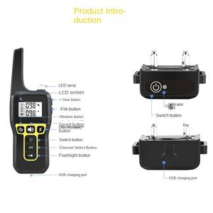 <span class=keywords><strong>Collar</strong></span> de entrenamiento electrónico recargable para perros pequeños y medianos, <span class=keywords><strong>Collar</strong></span> de plástico para mascotas con <span class=keywords><strong>control</strong></span> de ladridos con pantalla LCD multicolor - Product Image 2