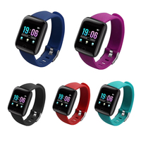 Nouveau 116 Plus Smartwatch Hommes Femmes Sport Fitness Poignet Bracelet Étanche Bracelet De Montre De Mode Sport Écran Tactile Montre K5