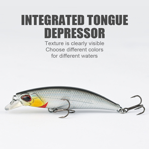 LUSHAZER Esca Dura Minnow da Pesca 64mm 4g in Plastica Artificiale per Spigola Luccio Trota Attrezzatura da Pesca Acqua Salata Dolce OEM - Product Image 3