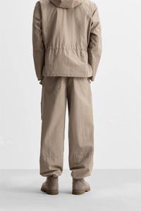 Pantalones de chándal anchos y holgados para hombre, de tela ligera de <span class=keywords><strong>ciencia</strong></span> y tecnología, versión holgada tipo paraguas, pantalones plisados de streetwear para hombre - Product Image 3