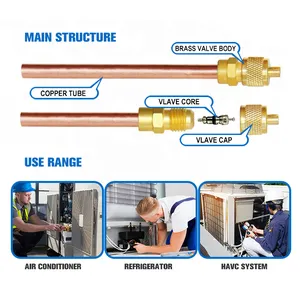 Hailiang — valve d'accès de contrôle de charge, accessoires ac, pièce de rechange, pour réfrigérateur, valve d'accès