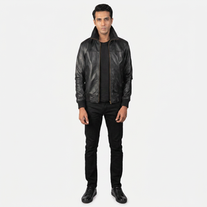Chaqueta de Cuero de Alta Calidad para Hombre 2026, Prenda Exterior de Cuero Genuino Premium, Estilo Motero, Ropa Urbana, Chaqueta al por Mayor para Hombre - Product Image 1
