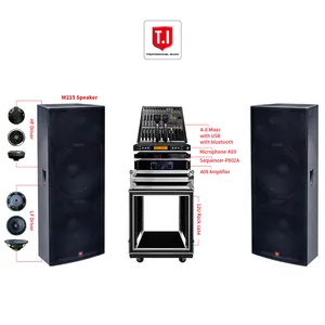 Chuyên nghiệp âm thanh DJ thiết bị hệ thống âm thanh 15 inch thụ động đầy đủ phạm vi loa Set