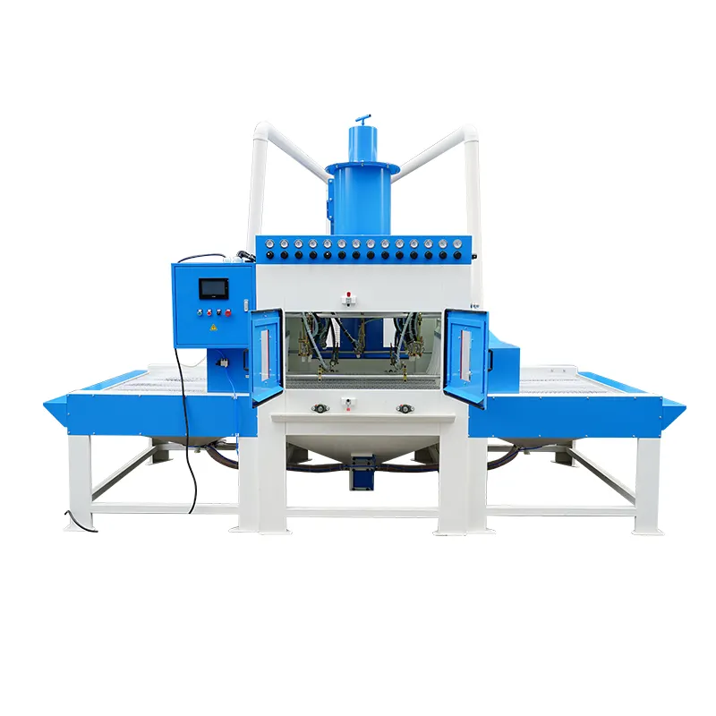 Automatische Sandstrahlmaschine Förderband Sandstrahlmaschine für Aluminiumblech