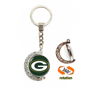 Nouvel Arrivage en Gros Porte-clés Logo Équipe de Football Américaine Double Face Time Stone Crescent 32 Porte-clés Équipe <span class=keywords><strong>NFL</strong></span> - Product Image 2