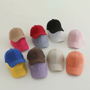 Cappello da <span class=keywords><strong>sole</strong></span> da donna in cotone con ricamo a coste con Logo stampato da Baseball con cappuccio a punta <span class=keywords><strong>per</strong></span> bambini personalizzato - Product Image 3