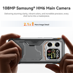 Blackview XPLORE X1, Teléfono Inteligente Resistente 5G, 12 GB + 256 GB, Frecuencia de Actualización de 120 Hz, Pantalla de 6.78'', Cámara Trasera de 108 MP, Cámara Frontal de 50 MP, Carga Rápida de 55 W, NFC - Product Image 4