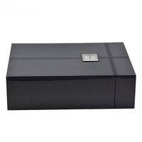 Humidor de madera personalizado con cajón abatible de una sola cara para cigarros, caja de cigarros Backwood vacía con técnica de lacado