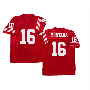 Maglia da Calcio Vintage da Uomo con Cuciture Stile Retrò Steve Young Joe Montana Deion Sanders <span class=keywords><strong>Ricky</strong></span> Watters Roger Craig Spedizione Veloce - Product Image 3