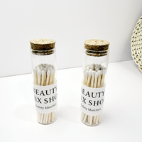 Allumettes de sécurité en verre personnalisées en gros, imprimées sur mesure, écologiques et recyclables, design moderne pour fêtes, décoration intérieure et cadeaux