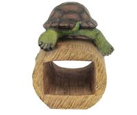 Statue de décoration de jardin en polyrésine, gouttes de tortue, gardien du spot lumineux, couleur complète