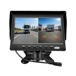 Nouveauté 1080P 7 pouces voiture Quad Split moniteur intégré DVR enregistrement vidéo AHD 2 canaux mobile dvr voiture moniteur de recul - Product Image 2