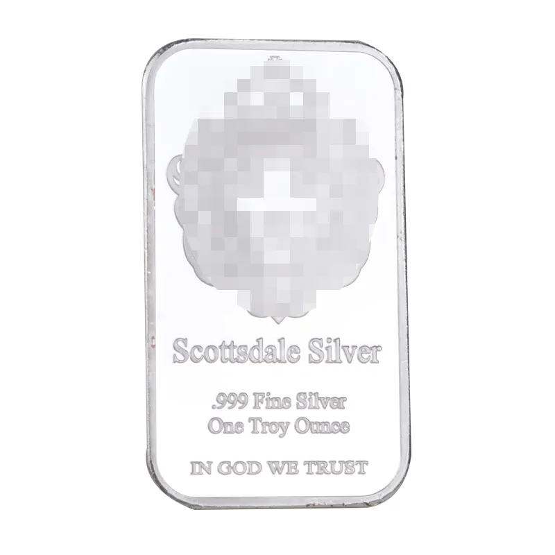 Scottsdale Perak 999 Perak Halus Satu Tabung Ons 1 Bar Bullion Dalam Tuhan Kami Percaya Koin dengan Kotak Tampilan