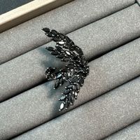 TIANSHE [Série Noire] Boucles d'oreilles, bagues, bracelets vintage, accessoires de luxe pour robe, ensemble noir