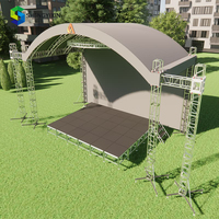Sistema de Iluminación para DJ, Equipo para Eventos al Aire Libre, Estructura de Arco Circular, Soporte de Domo, Marco de Aluminio, Techo Curvo, Estructura de Exhibición