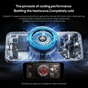 MEMO CX24 High Power 18W Magnetic RGB Light Mobile Cooling Fan Light Weight Gaming Phone Cooler - Product Image 5