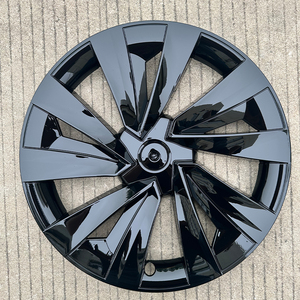 Paquete de cubierta de rueda de <span class=keywords><strong>coche</strong></span> 4 unids/set decorar proteger ABS + cubierta de rueda de PC para Tesla modelo Y New Star 25 - Product Image 5