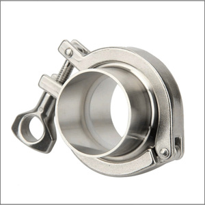 Conjuntos de Abrazaderas Sanitarias DIN 3A SMS, Unión Tri Clover de Acero Inoxidable, Unión Tri Clamp - Product Image 3
