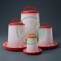 Nouvel ensemble d'abreuvoirs et de mangeoires cloche Agricon pour volailles, 1,5-16L, en PVC, grande capacité, simple d'utilisation, économique pour la ferme