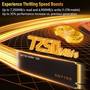 SN7100 1TB 2TB NVMe M.2 SSD PCIe 4.0 X4 Internal Solid State Drive 7250MB/s Kecepatan Tinggi untuk Laptop Gaming PC Desktop - Product Image 2