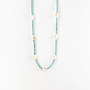 2024 alta calidad impermeable verano playa perla Shell turquesa tubo cuentas gargantilla Collar para joyería de moda mujer - Product Image 6