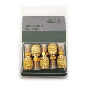 Hongsen Réfrigérant Tuyau De Charge <span class=keywords><strong>Cuivre</strong></span> Cap Air Valve R410 Adaptateur - Product Image 1