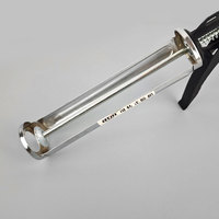Pistola de calafateo manual metálica giratoria 360 grados, herramienta de sellado de silicona que ahorra esfuerzo, grado DIY con soporte para personalización OEM