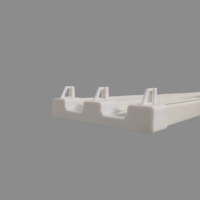 Rail de rideau de plafond coulissant triple en PVC blanc de haute qualité, marque Botai, modèle BT-1303, pour la décoration intérieure