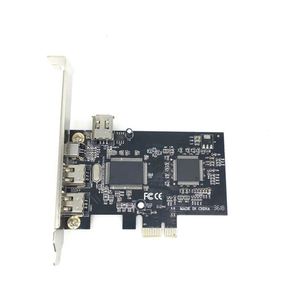 PCIe 3 Port 1394A <span class=keywords><strong>Firewire</strong></span> Expansion PCI Express vers IEEE 1394 Adaptateur Contrôleur 2x6 Broches Et 1x4 Broches Pour Ordinateur De Bureau - Product Image 2