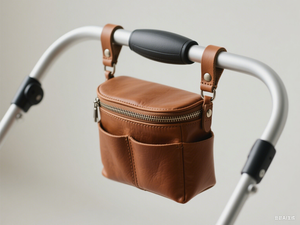 الشركة المصنعة الأزياء مخصص حفاضات منظم عربة أساسية حقيبة حفاضات جلدية نباتية حقيبة العلبة عربة للأم - Product Image 4