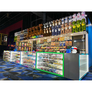 Vitrine de magasin de poupées, base colorée, <span class=keywords><strong>comptoir</strong></span> en verre, vitrine murale à vision complète, vitrine de magasin de jouets avec éclairage - Product Image 1