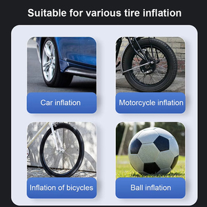 Compresseur d'air numérique portable 12V avec écran LCD 150 PSI pour pneus de voiture, <span class=keywords><strong>moto</strong></span>, vélo et ballons - Product Image 2